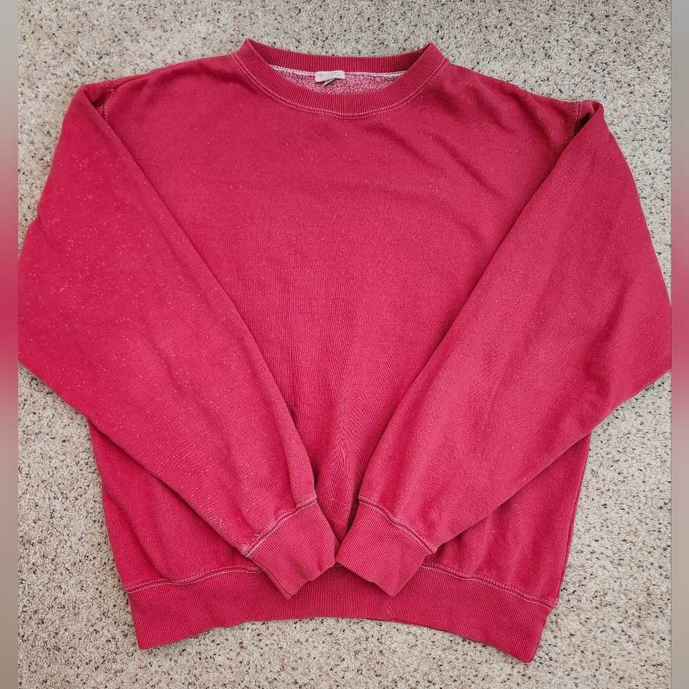 John Galt Red Speckled Sweater